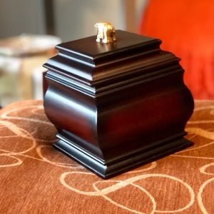 Wooden Coaster Set w/ Box Holder